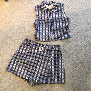 Delias two piece ladybug short and top large